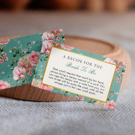 Kärlek Shack Fiance Tea Party Möhippa Recipe Tilläggskort