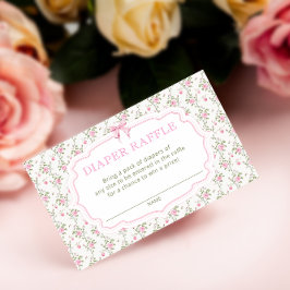 Kärlek Shack Rosa Baby Shower Raffle Biljett Tilläggskort