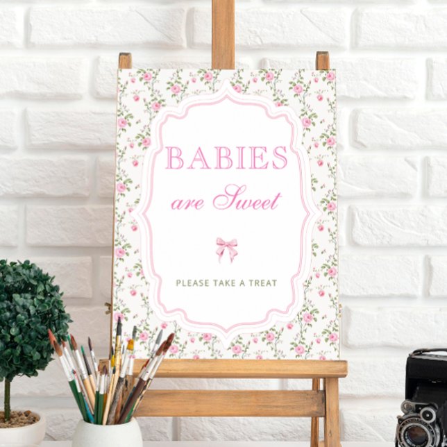 Kärlek Shack Rosa Bow Spädbarn är Sweet Ta ett för Poster (Skapare uppladdad)
