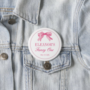 Kärlek Shack Vintage Finare ONE Girl Birthday Knapp