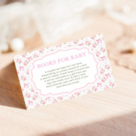 Kärlek Shack Vintage Rosa Baby Shower Bokar för f Tilläggskort