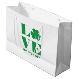 Kärlek Shamrock Klöver Irish Anpassningsbar Text G