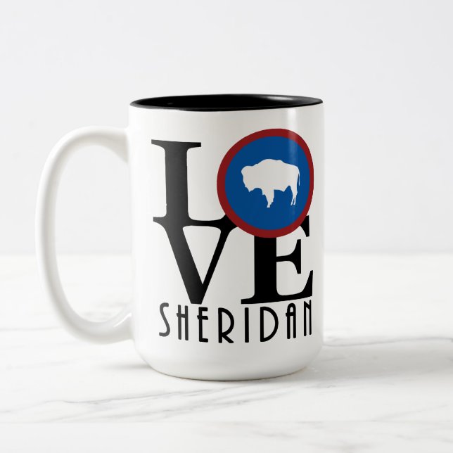 KÄRLEK Sheridan 15oz Två-Tonad Mugg (Vänster)