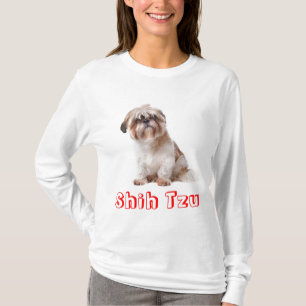 Kärlek Shih Tzu Puppy Hund Shirt T-shirt