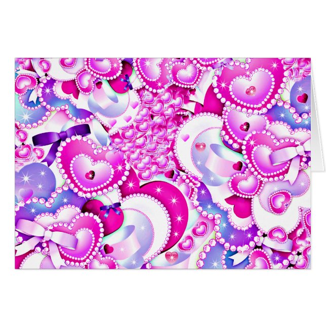 Kärlek ,Shines_ Hälsningskort (Framsidan Horizontal)