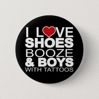 Kärlek Shoes Sprit Boys med Tattoos Knapp