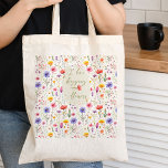 Kärlek Shopping and Flowers Colorful Wildblomma Tygkasse<br><div class="desc">Tote-väskan med en handskriven text och dekorerad med färgade vilda blommor. "I kärlek shopping blommor" kan redigeras helt om du vill anpassa texten. Utformningen skrivs ut på båda sidor med en söt vattenfärg mönster på blommor av vild. Bläddra i min Mors dag Wildblomsamling om du vill ha fler blomsterkort och...</div>