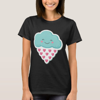 Kärlek Shower: Lycklig Rain Cloud T-Shirt Design