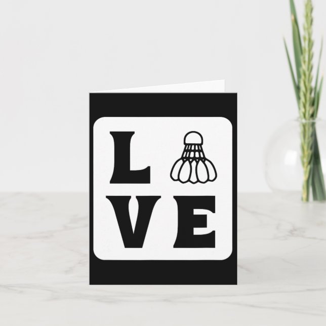 Kärlek Shuttle Dminton Kort (Framsida)