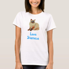 Kärlek Siamese Cats T Shirt