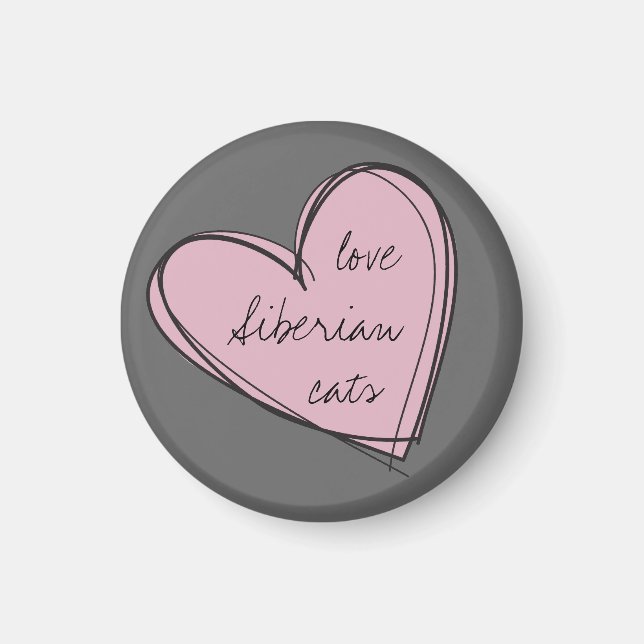 Kärlek Siberians Magnet (Framsidan)