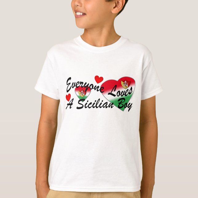 Kärlek Sicilian Boy T-shirt (Framsida)