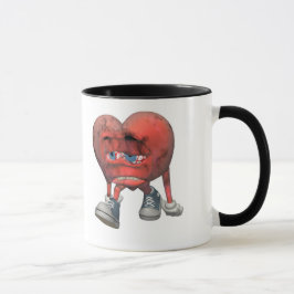 Kärlek Sick Heart Mugg