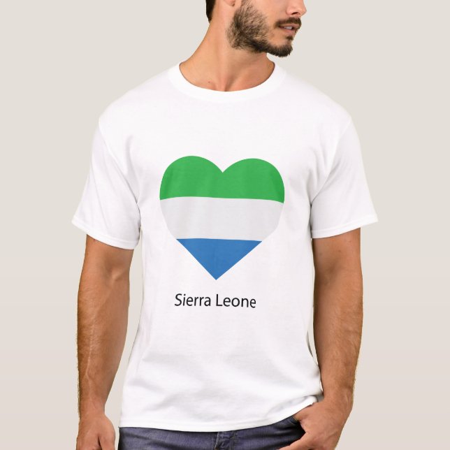 Kärlek Sierra Leone T Shirt (Framsida)