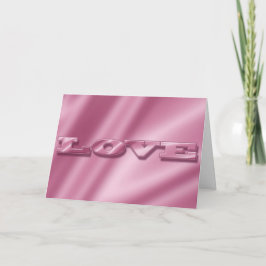 Kärlek Silke Rosa struktur. Helgkort