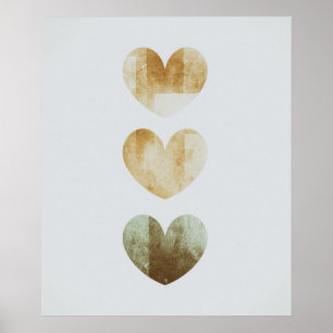 Kärlek Simple Boho Teckning Boho Chic Aesthetic Bo Poster