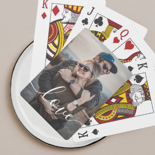 Kärlek Simple Photo Casinokort