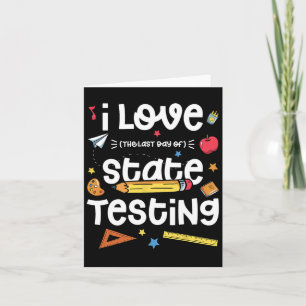 Kärlek (sista dagen av) Statliga testat lärartest Kort