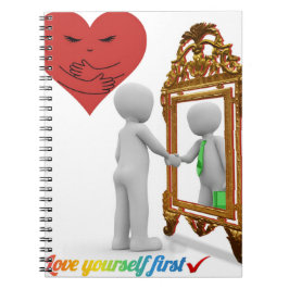 Kärlek själv - den första bärbara datorn med motiv anteckningsbok