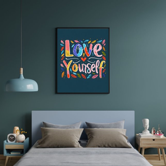 Kärlek Själv Inspirerande Motiverande Citat Poster (Skapare uppladdad)