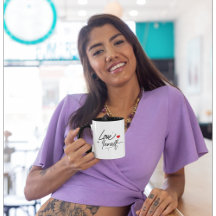 Kärlek själv kaffe mugg