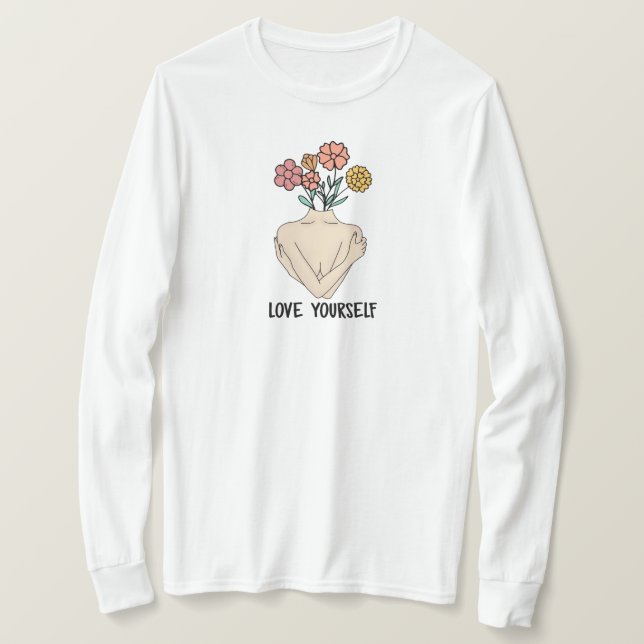 Kärlek själv t shirt (Design framsida)
