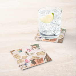 Kärlek själv underlägg papper kvadrat