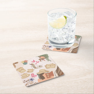 Kärlek själv underlägg papper kvadrat