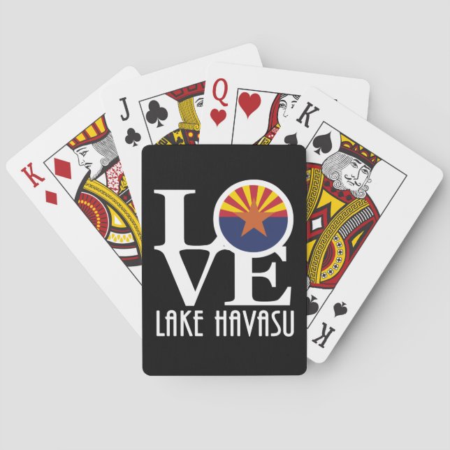 KÄRLEK Sjö Havasu Arizona Casinokort (Baksidan)
