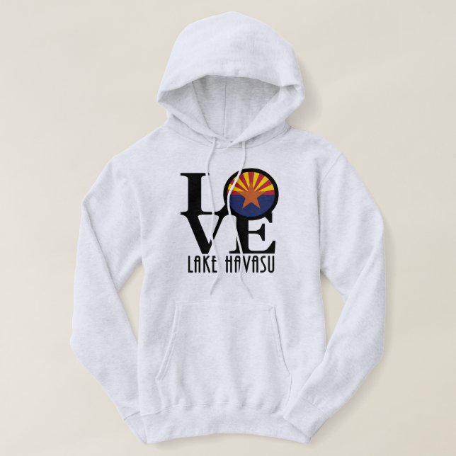 KÄRLEK Sjö Havasu Arizona Hoodie (Design framsida)