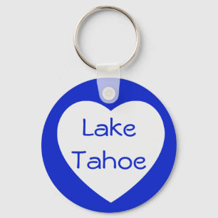 Kärlek Sjö Tahoe California/Nevada Hjärtnyckelr Nyckelring