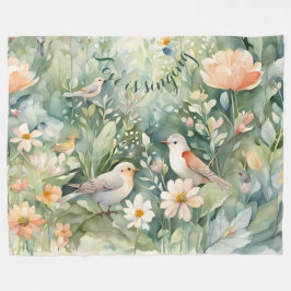 Kärlek sjunger Fleece Blanket