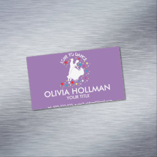 Kärlek ska dansa magnetiska visitkort