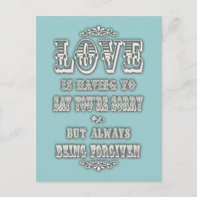 Kärlek ska vykort (Framsida)