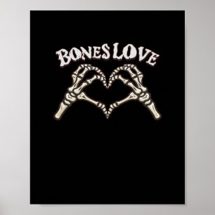 Kärlek Skeleton Hand Classic Poster