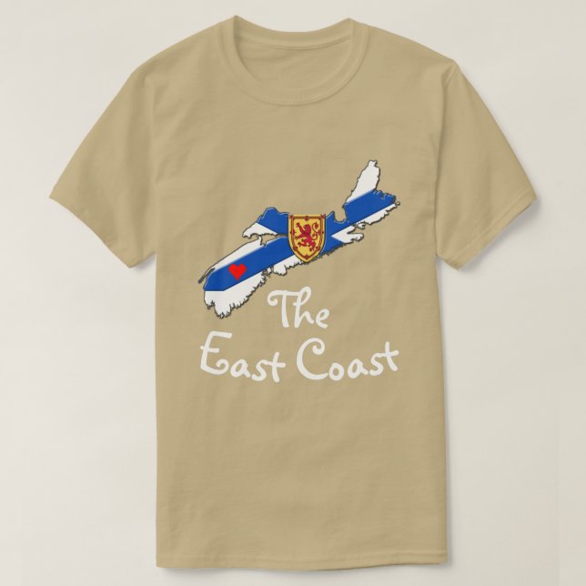 Kärlek: Skjortan av Heart Nova Scotia Öster T Shirt (Design framsida)