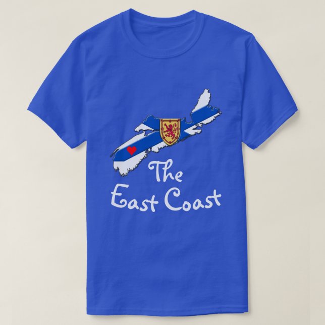 Kärlek: Skjortan av Heart Nova Scotia Öster T Shirt (Design framsida)