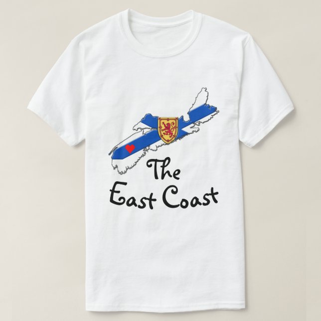 Kärlek: Skjortan av Heart Nova Scotia Öster T Shirt (Design framsida)