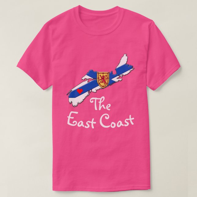 Kärlek: Skjortan av Heart Nova Scotia Öster T Shirt (Design framsida)