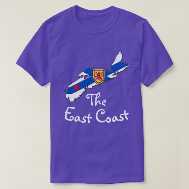Kärlek: Skjortan av Heart Nova Scotia Öster T Shirt (Design framsida)