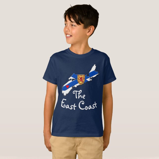 Kärlek: Skjortan av Heart Nova Scotia Öster T Shirt (Hel framsida)