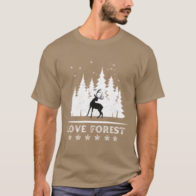 Kärlek skog flicka t shirt (Framsida)