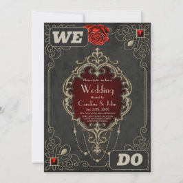 Kärlek skönhet och rikedom inbjudningar