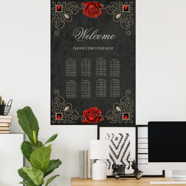 Kärlek skönhet och rikedom poster (Hemmakontoret)