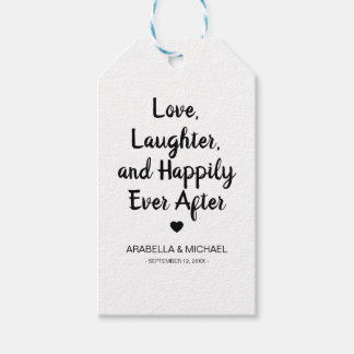 kärlek, skratt och lyckligtvis allt efter Bröllop Presentetikett