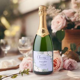 Kärlek Skratt Rosa Peony Lavender Bröllop Toast