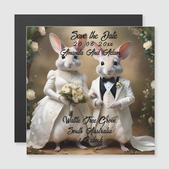 "Kärlek Skutt nere under: A Bilby Bröllop Firande (Fram/baksida)
