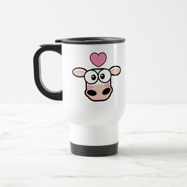 Kärlek slågen kotravel mug resemugg (Vänster)