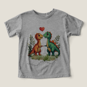 Kärlek slog dinosaurier t shirt