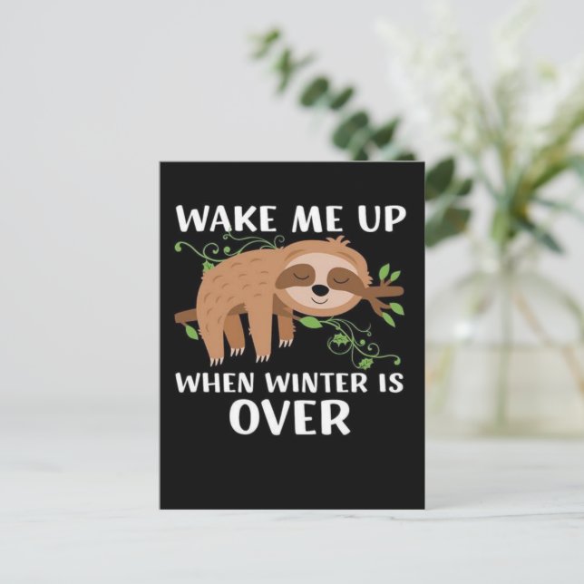 Kärlek Sloths Helg Vykort (Stående Fram)